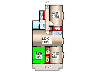 ファミ-ユ・パ-チェ【2階】の間取り