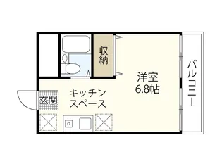 リバーコートA【6階】の間取り