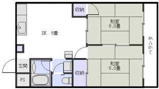 シティハウス壱番館【3階】の間取り