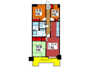 シティハイツ板橋本町【2階】の間取り