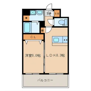 ランドマーク【5階】の間取り