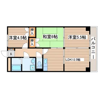 エクセル30マンション【1階】の間取り