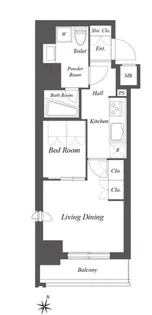 ミュージシャンズヴィラ幡ヶ谷【8階】の間取り
