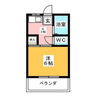コスモサンピア【1階】の間取り