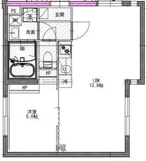フェリエール南常盤台【4階】の間取り