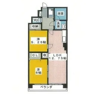 パークビュースーデン【5階】の間取り