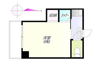 ソリューション門前仲町【2階】の間取り