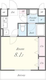 アゼリ・コンフォール ふじみ【2階】の間取り