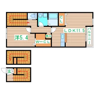 サニーフラット【3階】の間取り
