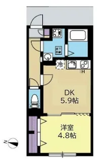 ウィステリアパルク保土ヶ谷【1階】の間取り