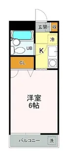 ブロードフラット【3階】の間取り