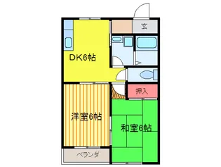 メゾンドボワ I【1階】の間取り