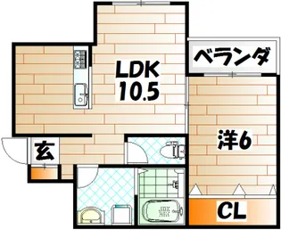 グランドライン緑ヶ丘【1階】の間取り