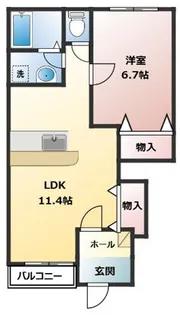 パストラル【1階】の間取り