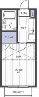 ゼフィルスタカシマ【2階】の間取り