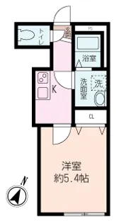ベルガーデン久比里【1階】の間取り