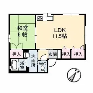 クレルバリュージュ C棟【1階】の間取り