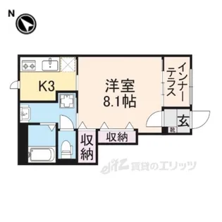 カロテラス【1階】の間取り