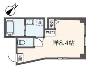 スワンレイク東中野【1階】の間取り