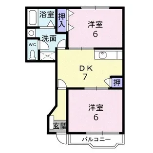 ヒルズハウス ソレイユ【1階】の間取り