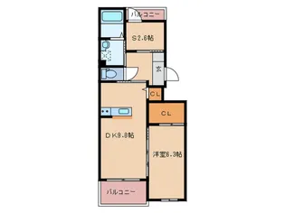 エタニティ参番館【3階】の間取り