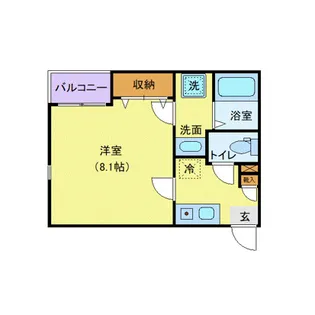 Paynes Place【2階】の間取り