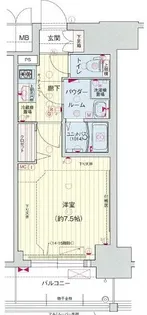 プレサンス桜通ザ・タイムズ【8階】の間取り