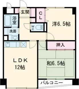 ローズマンション五日市【1階】の間取り