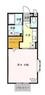 ラフォ-レ山崎【2階】の間取り