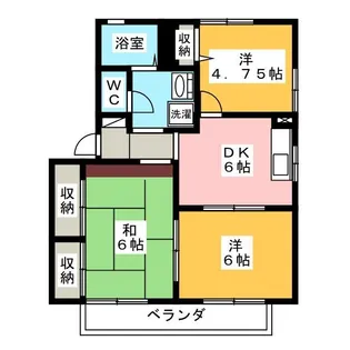 コーポ向日葵【2階】の間取り