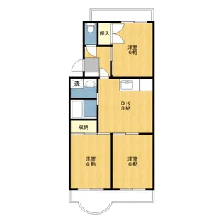 ベルテ鷺沼【2階】の間取り