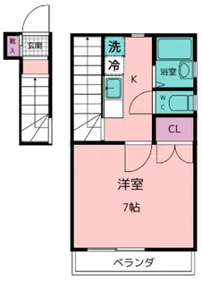 ヴィラ・コーラ国立【2階】の間取り