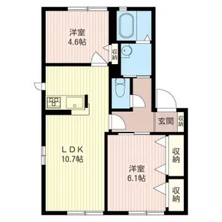 エクシブ湘南台【1階】の間取り