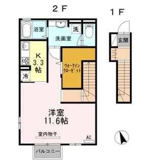フェリオ要【2階】の間取り