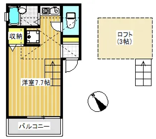 リビング栄【1階】の間取り