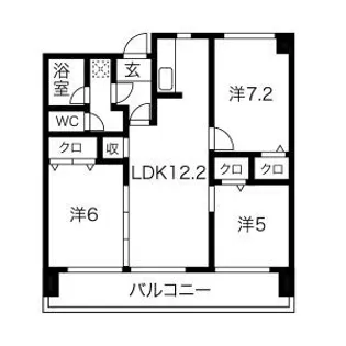 リアライズ木曽川【8階】の間取り