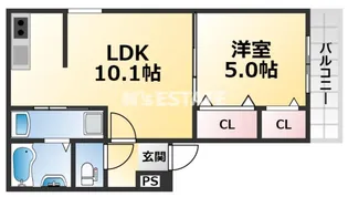 フジパレス須磨鷹取II番館【2階】の間取り