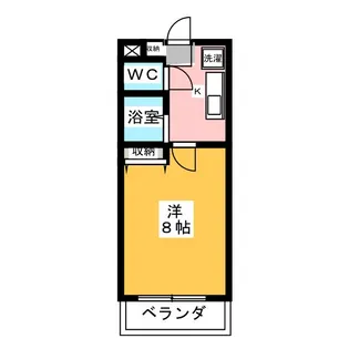 英和マンション大蒲【1階】の間取り