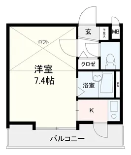 リンピアル大橋【4階】の間取り