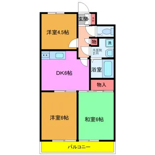 SUNHILLSII【3階】の間取り