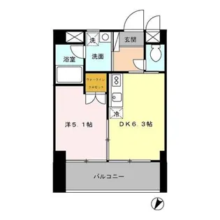 プラスパー築町【7階】の間取り