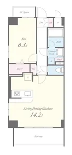 トゥルーハーモニー【10階】の間取り