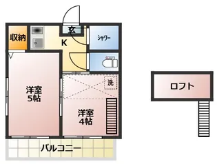 ヴァンサン館【1階】の間取り