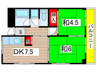 日光ハイツ【2階】の間取り