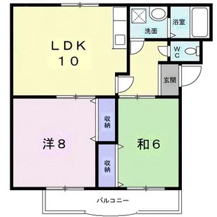 ハイツ沖田I【3階】の間取り