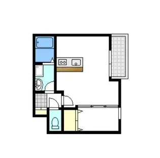 セブンプロート江波西【3階】の間取り