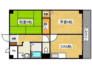 ラセーヌ桂【2階】の間取り