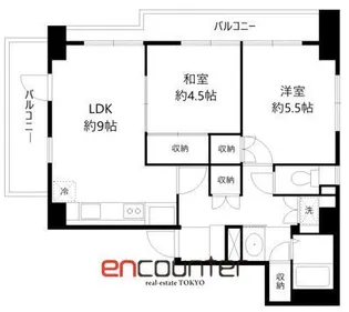 グランコールス東北沢【3階】の間取り