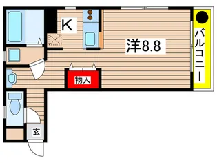 レジデンスさむがわ【3階】の間取り