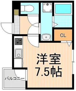 CRESIA松戸【3階】の間取り